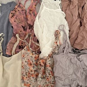 Brandy Melville BUNDLE LOT: tops + skirt